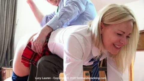 Dark Blue Panties – A Peek Into Lucy Lauren’s Naughty Schoolgirl Adventure
